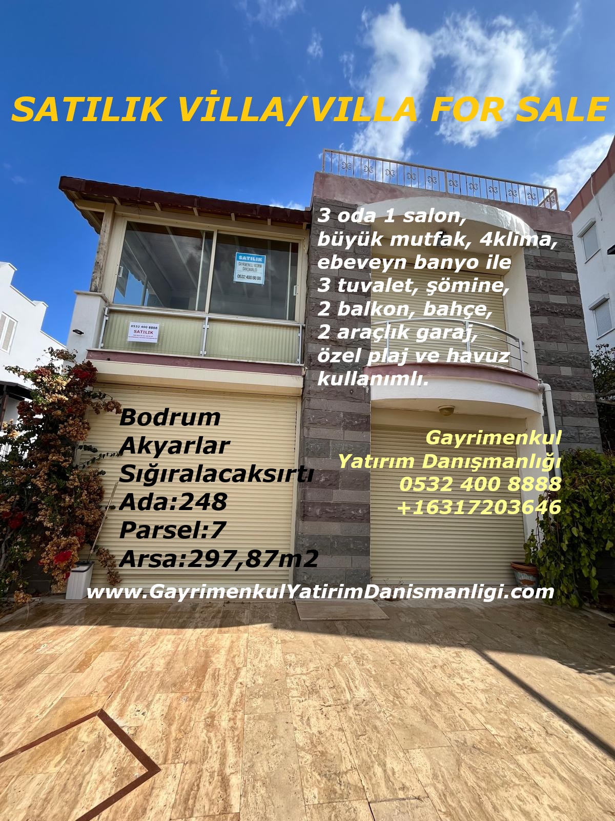 7 24 mesajla ulaşabilirsiniz. 0532 400 8888